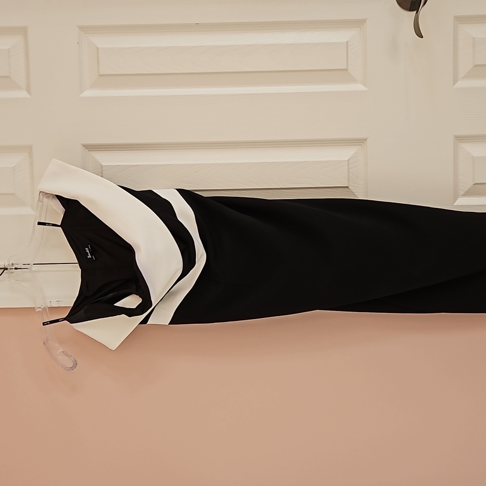 White and Black Dress
